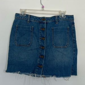 Urban Outfitters BDG Medium Wash Mini Jean Skirt